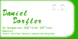 daniel dorfler business card